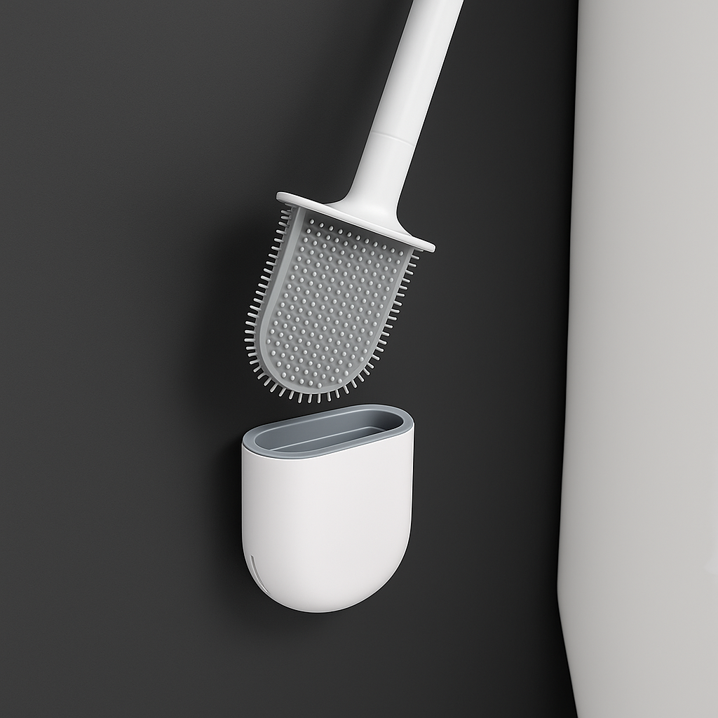 Brosse WC en silicone souple et efficace